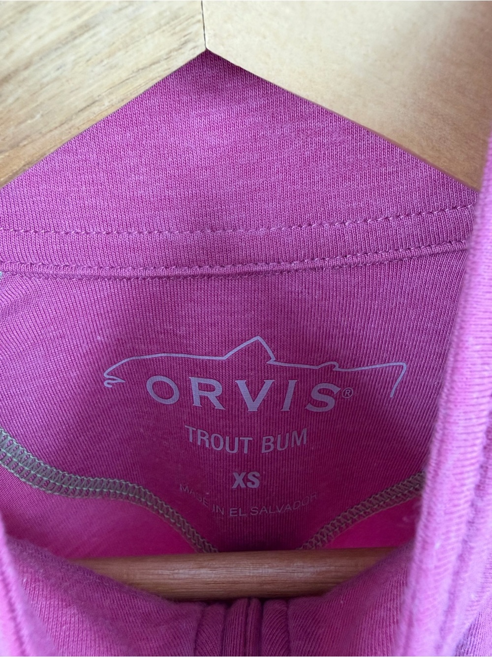 Orvis trout bum pink lightweight quarter zip pullover womens XS fishing outdoor - Picture 2 of 6